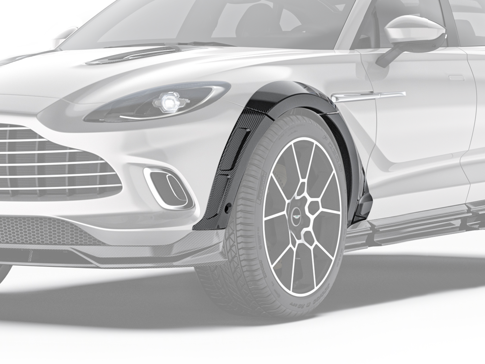 Aston Martin DBX Paktechz Design Carbon Fiber Fender Flares