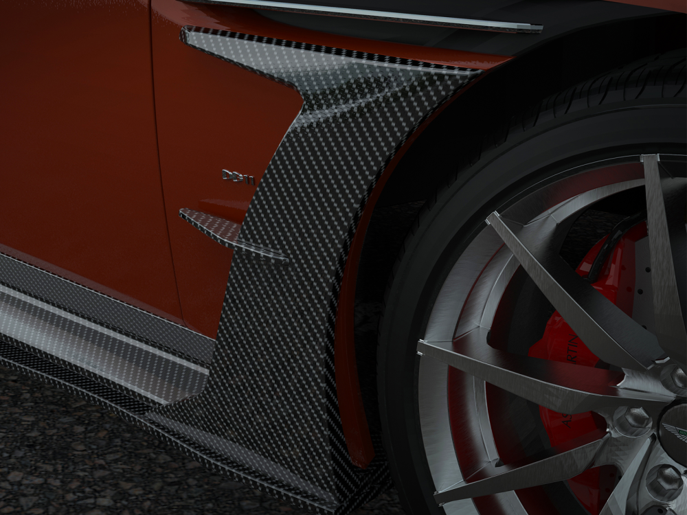 Aston Martin DB11 Paktechz Design Carbon fiber Front Fender Trims