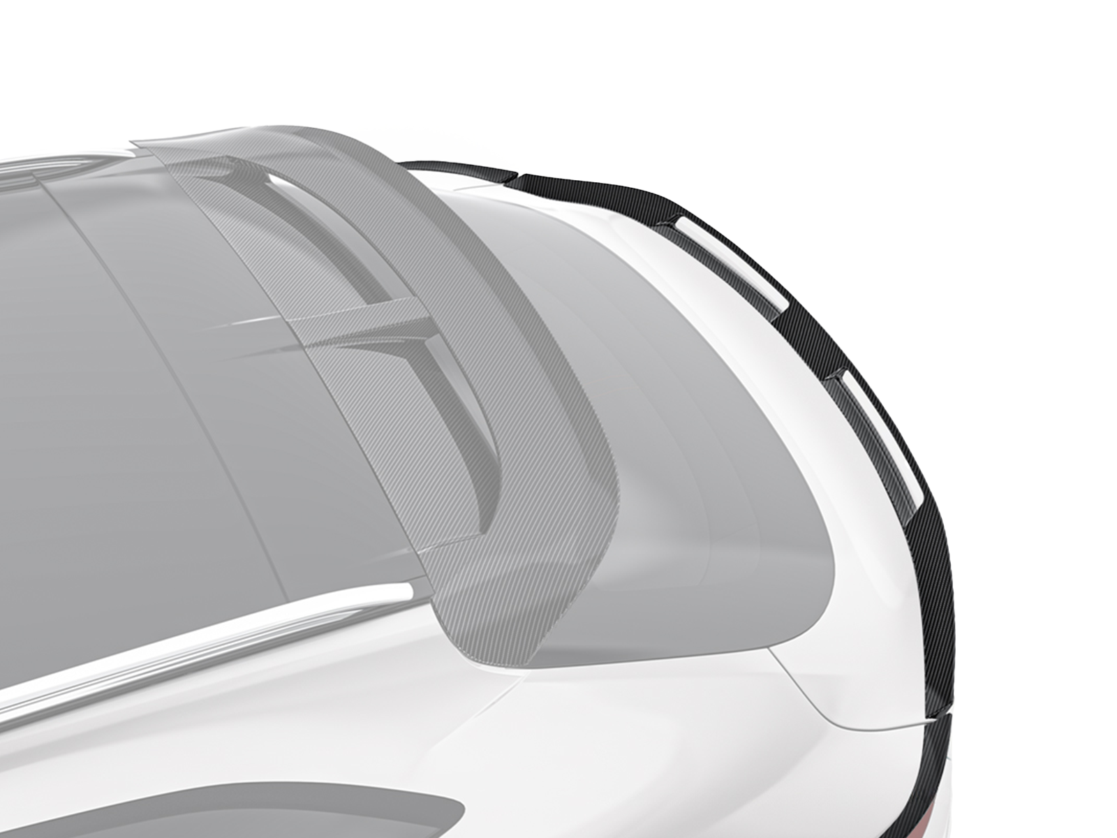 Aston Martin DBX Paktechz Design Carbon Fiber Upper Rear Spoiler