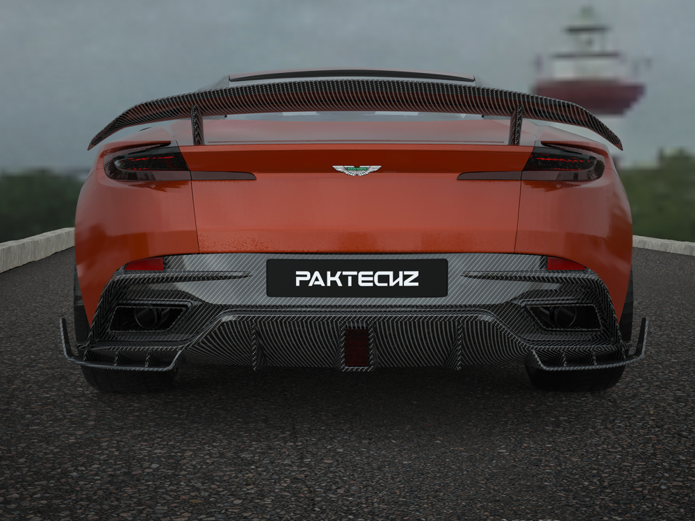 Aston Martin DB11 Paktechz Design Carbon Fiber Rear Spoiler Wing