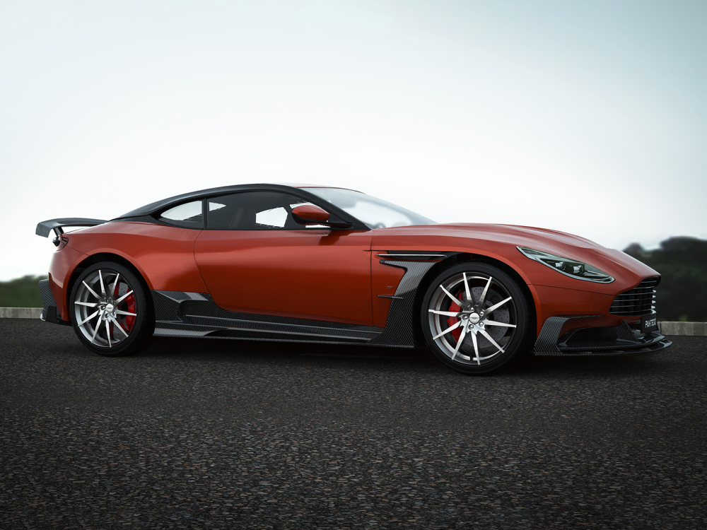 Aston Martin DB11 Paktechz Design Carbon Fiber Upper Side Skirts