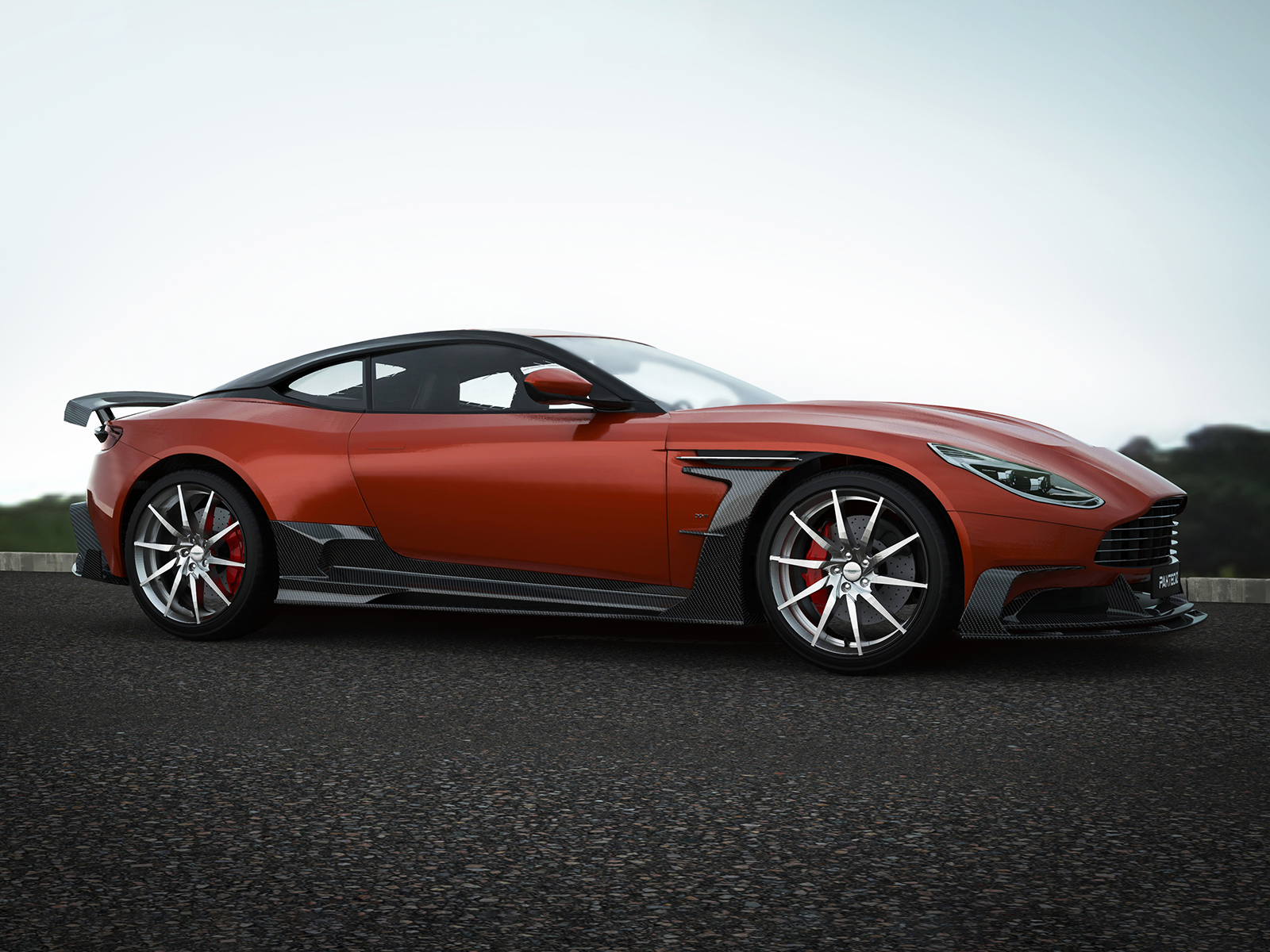 Aston Martin DB11 Paktechz Design Carbon fiber Front Fender Trims