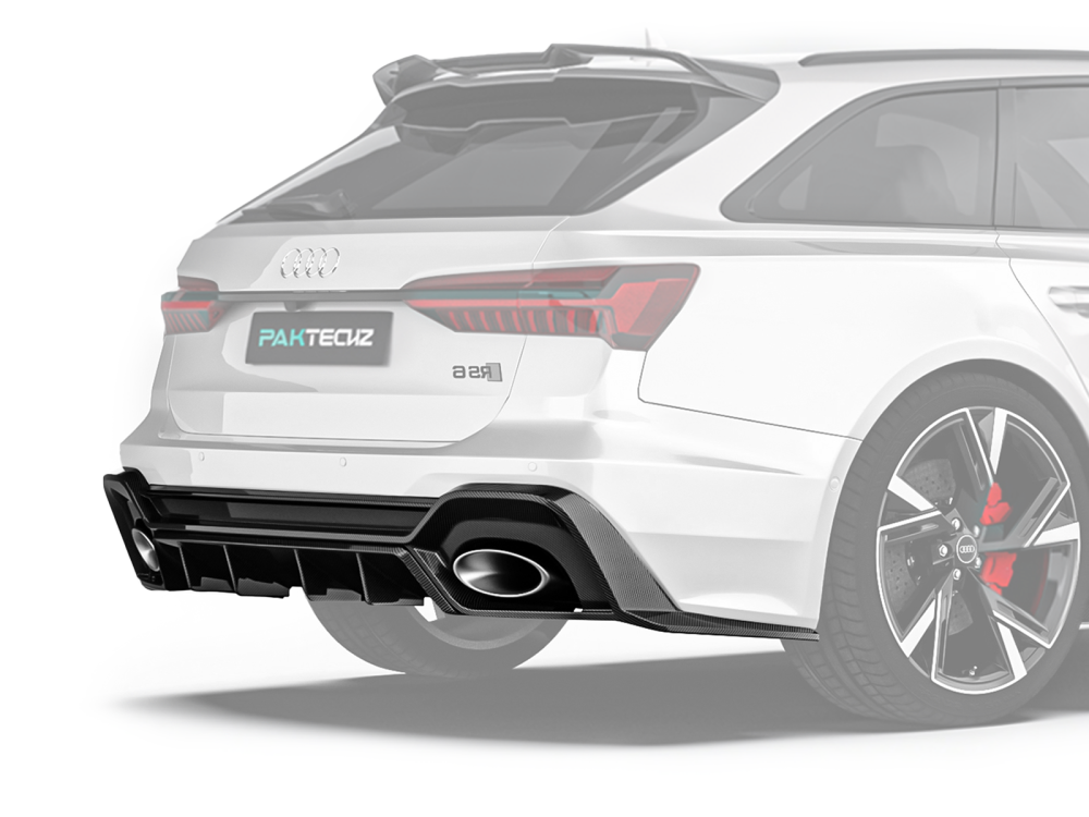 rs6 c8 carbon fiber rear diffuser