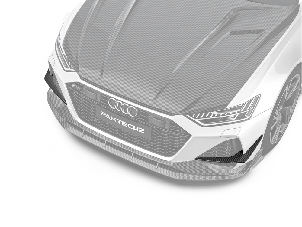 audi rs6 c8 carbon fiber front canards