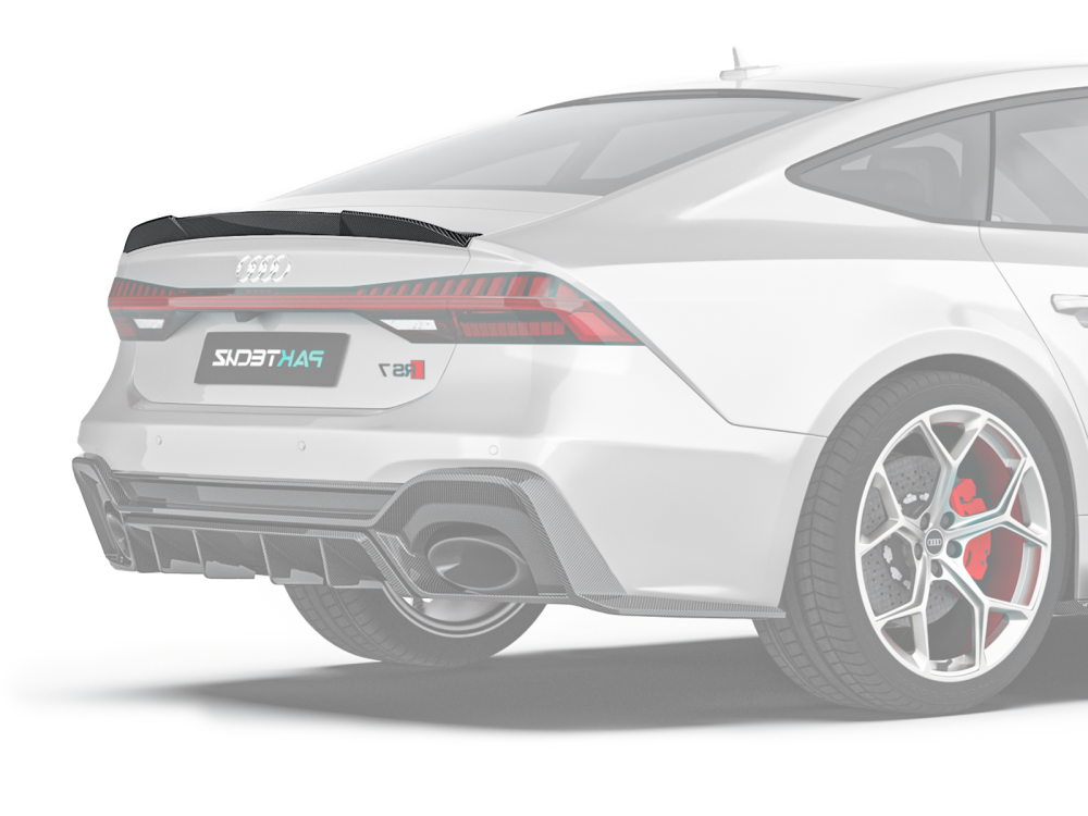 audi a7 c8 carbon fiber rear spoiler