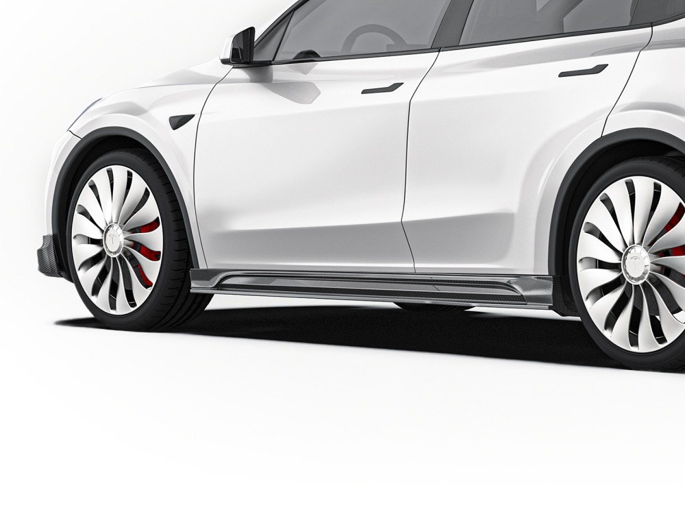 Tesla Model Y Paktechz Design Side Skirts