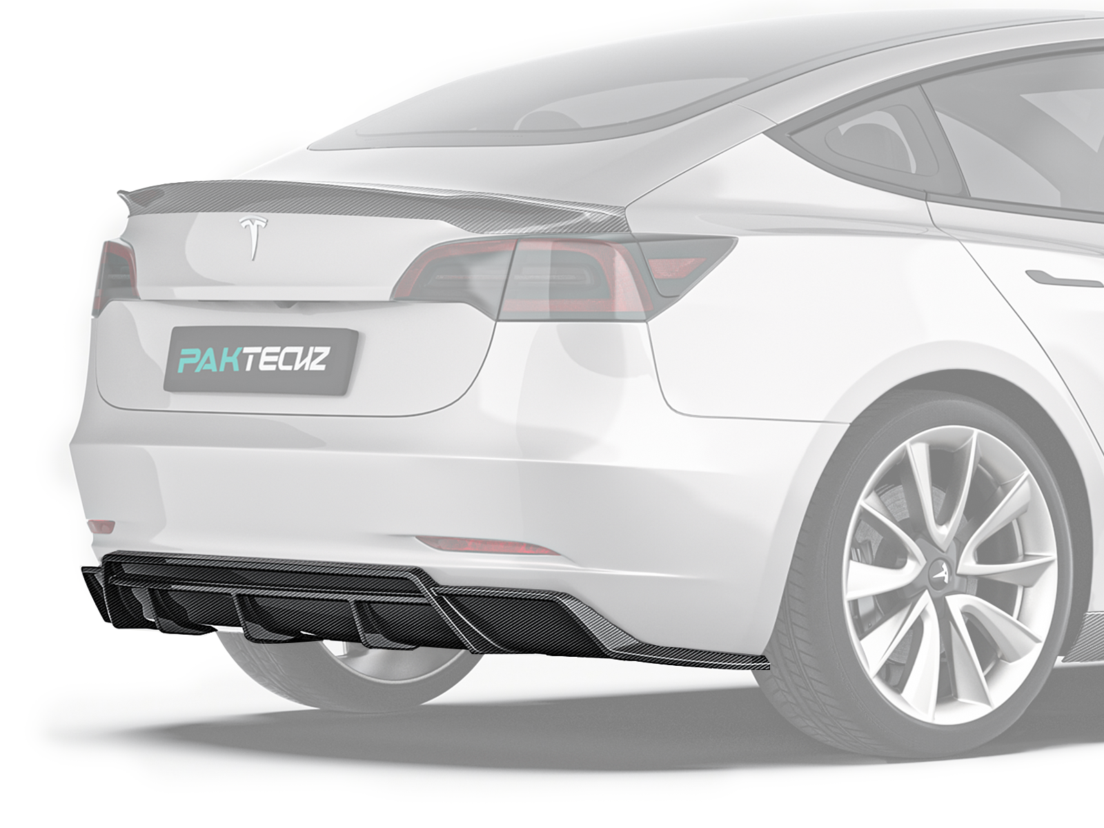 Tesla Model 3 Paktechz Design Rear Diffuser
