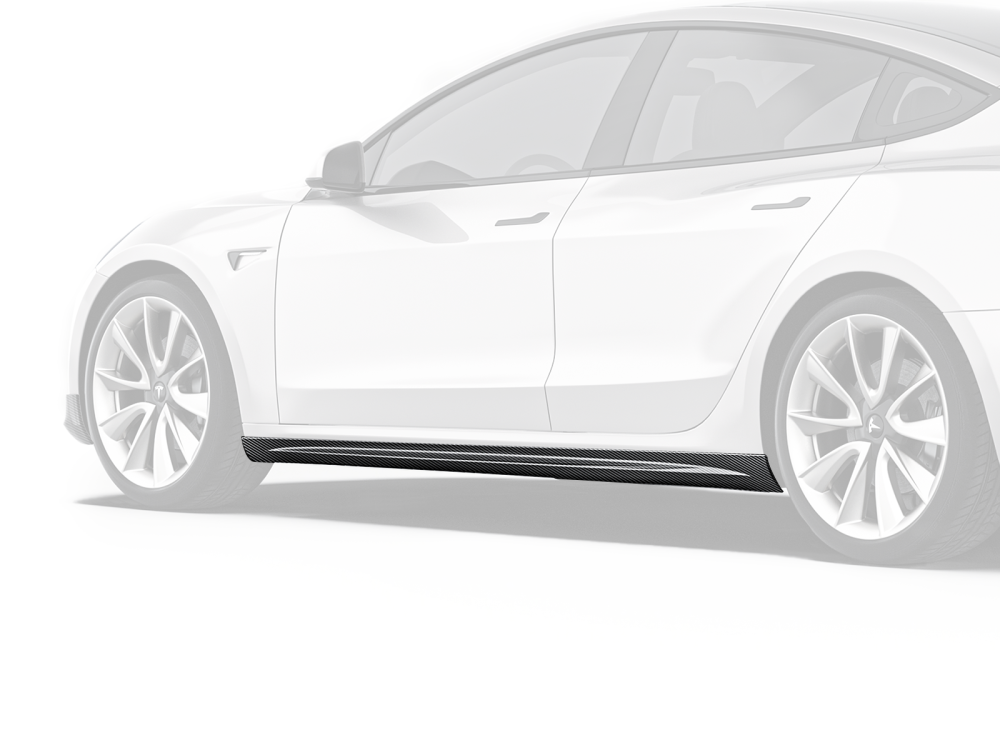Tesla Model 3 Paktechz Design Side Skirts