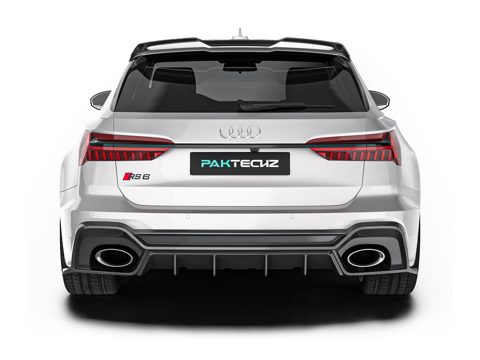 audi rs6 c8 carbon fiber roof spoiler
