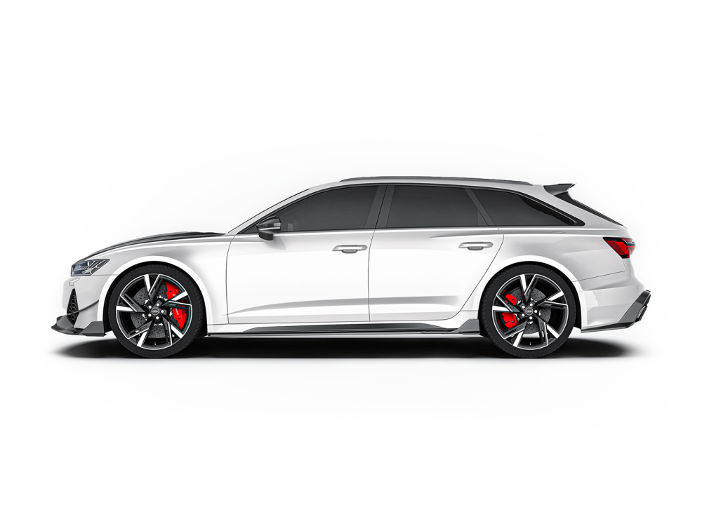 audi rs6 c8 carbon fiber side skirts