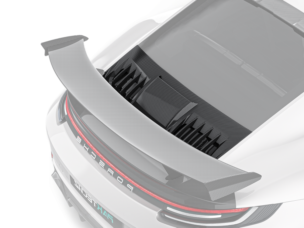 Porsche 992 Turbos Paktechz Design Engine Lid