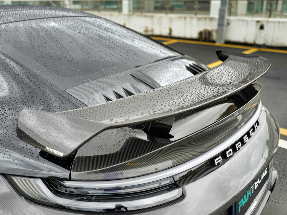 Porsche 992 Turbos Paktechz Design Rear Spoiler