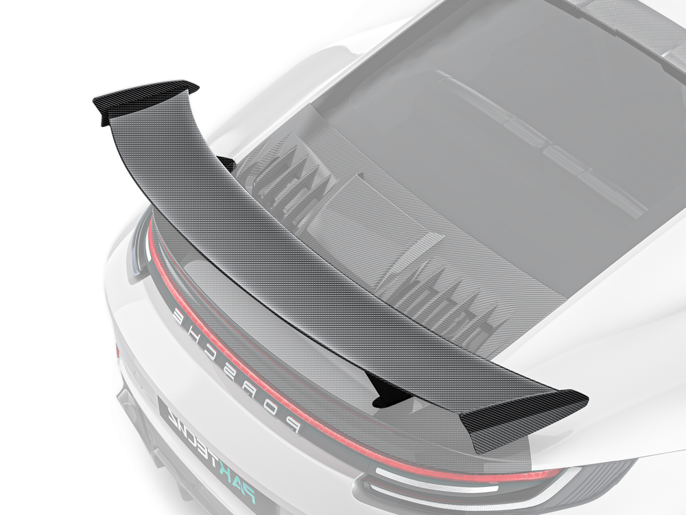 Porsche 992 Turbos Paktechz Design Rear Spoiler