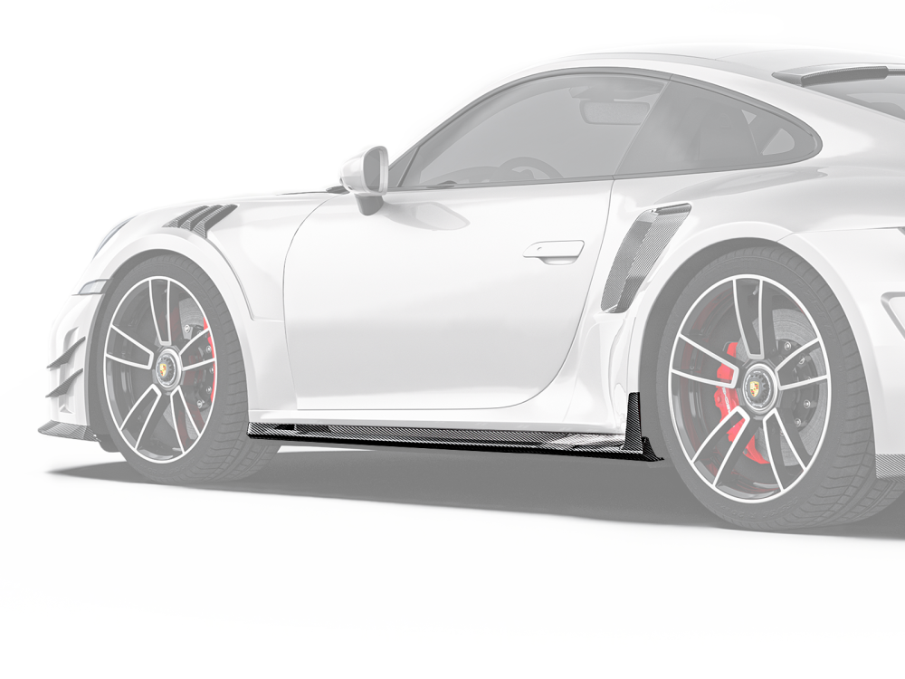 Porsche 992 Turbos Paktechz Design Side Skirts