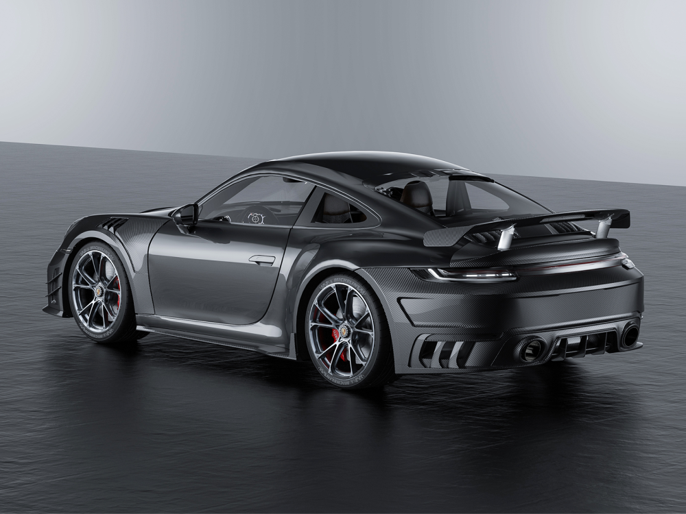 Porsche 992 Turbos Paktechz Design Rear Spoiler