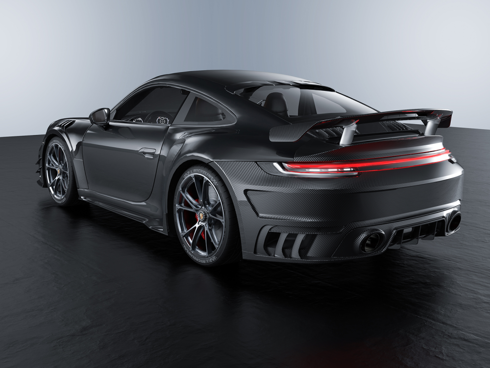Porsche 992 Turbos Paktechz Design Rear Spoiler