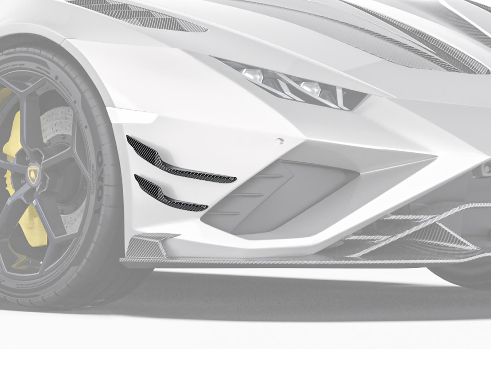 Lamborghini Huracan EVO  Paktechz Design Front Canards