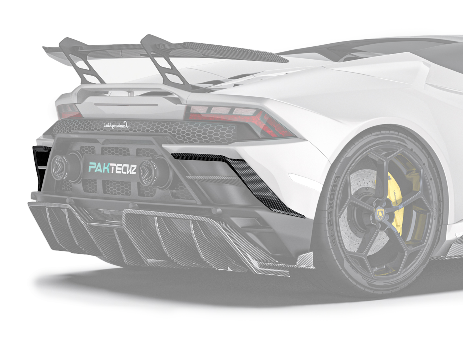Lamborghini Huracan EVO  Paktechz Design Rear Canards