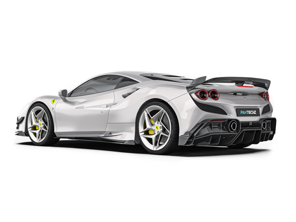 Ferrari F8 Paktechz Design Rear Side Splitter