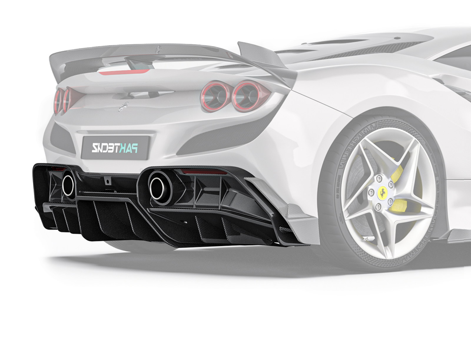 Ferrari F8 Paktechz Design Rear Diffuser