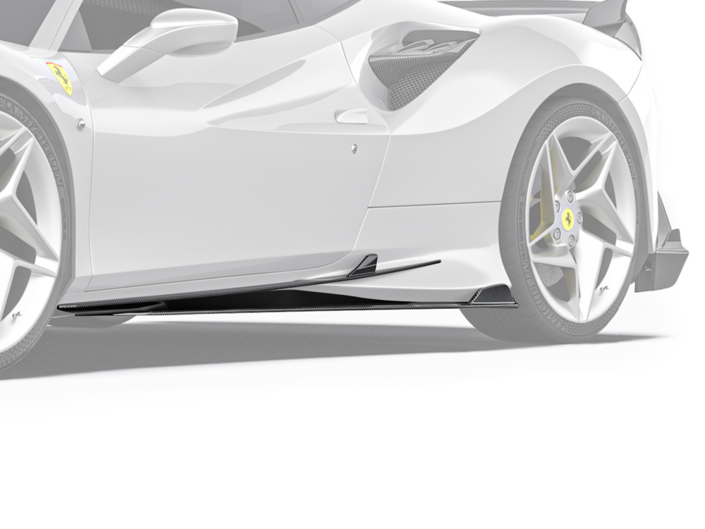 Ferrari F8 Paktechz Design Side Skirts