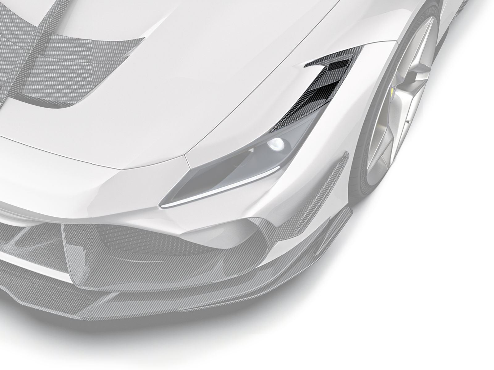 Ferrari F8 Paktechz Design Front Vent Trims