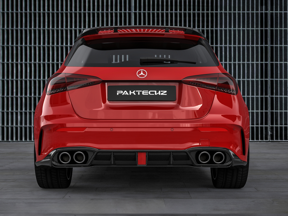 Mercedes-Benz A-Class(W177) Paktechz Design Rear Diffuser Ver.2 + Rear Side Splitter