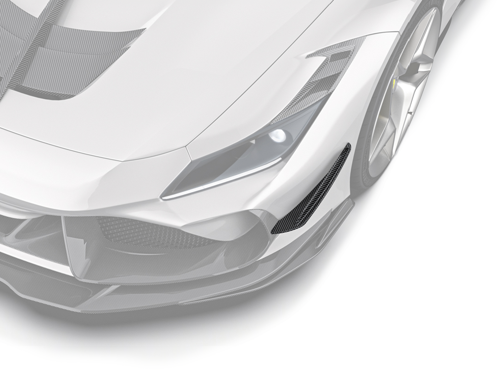 Ferrari F8 Paktechz Design Front Canards