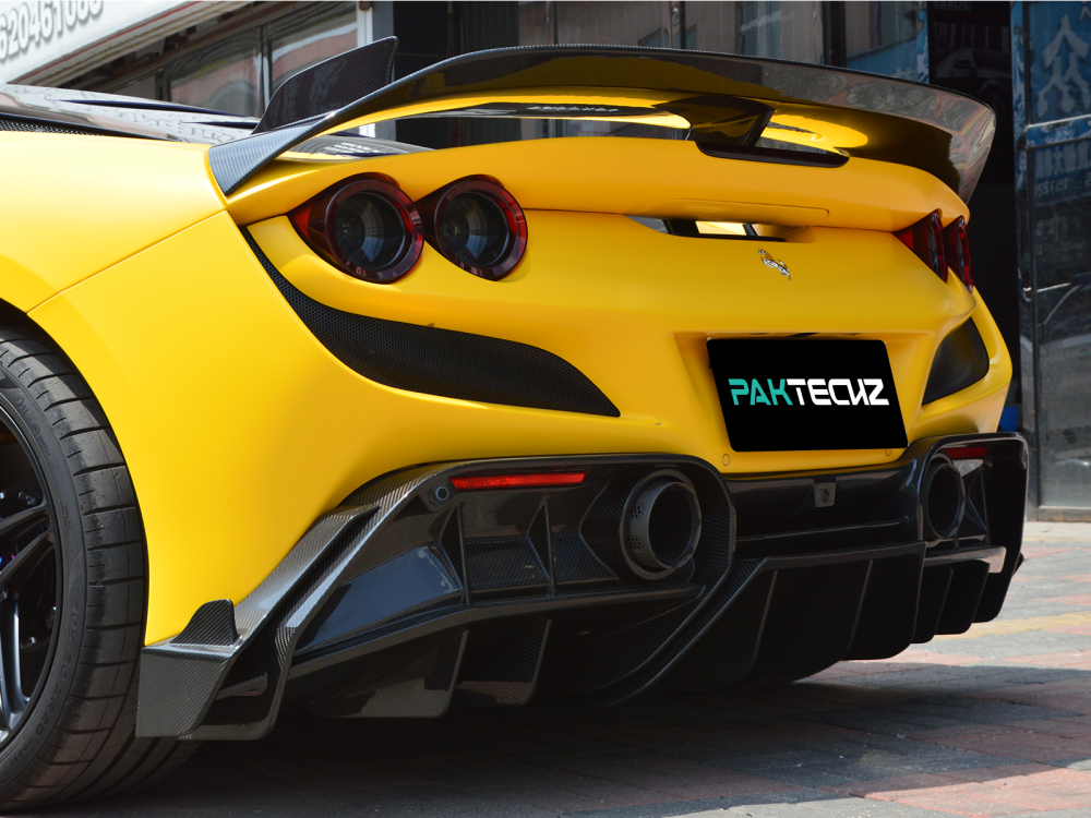 Ferrari F8 Paktechz Design Rear Side Splitter