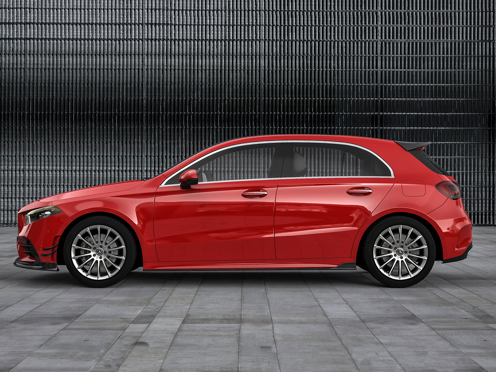 Mercedes-Benz A-Class(W177) Paktechz Design Side Skirts Ver.1