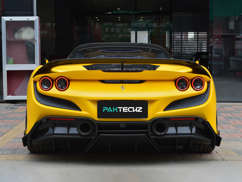 Ferrari F8 Paktechz Design Rear Side Splitter