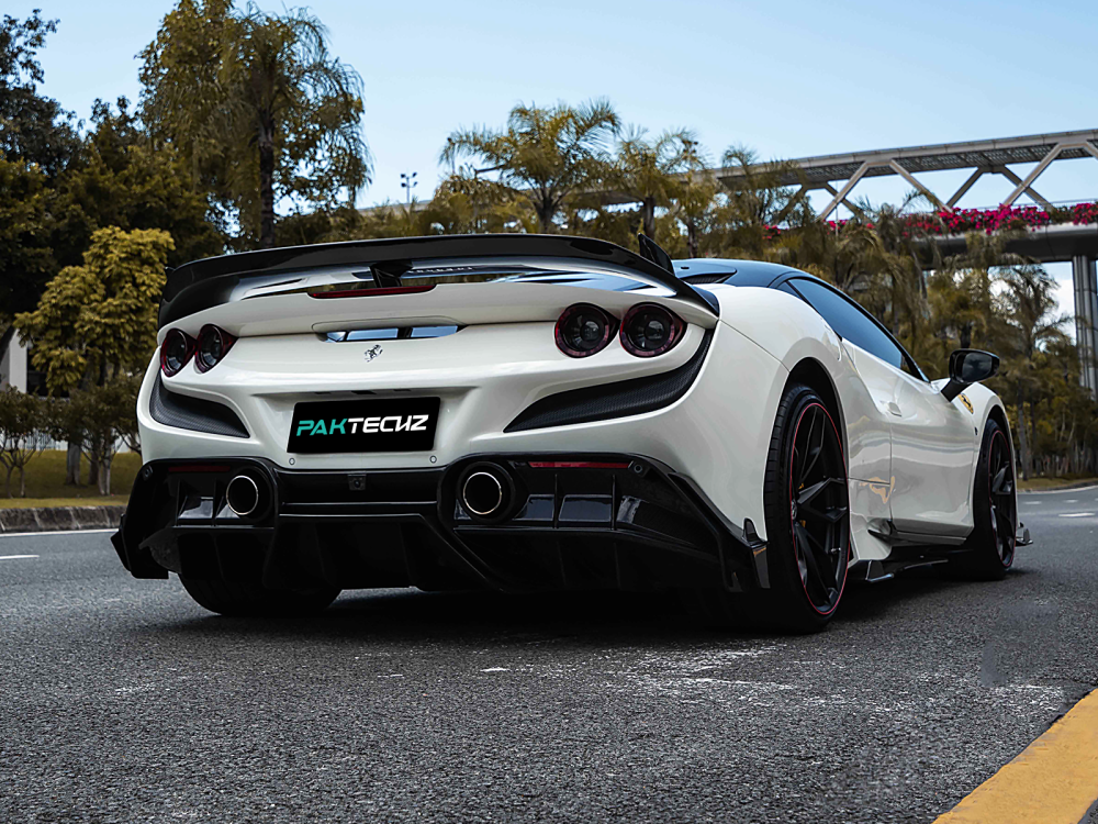 Ferrari F8 Paktechz Design Rear Side Splitter