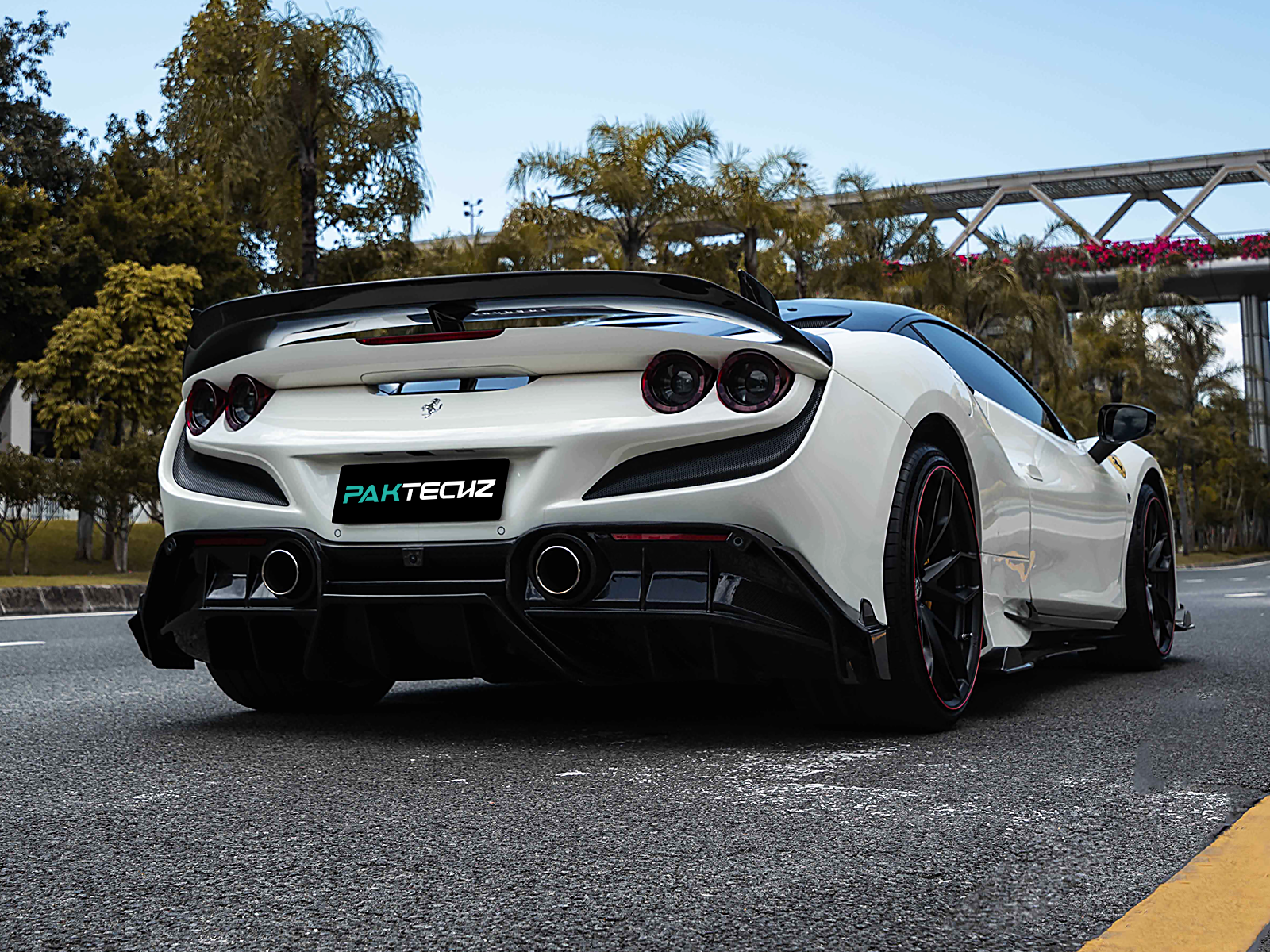 Ferrari F8 Paktechz Design Rear Diffuser