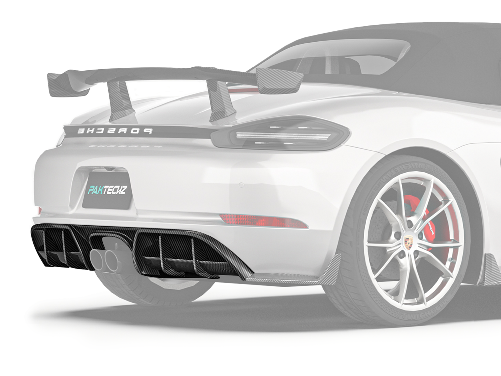 Porsche 718 Paktechz Design Rear Diffuser