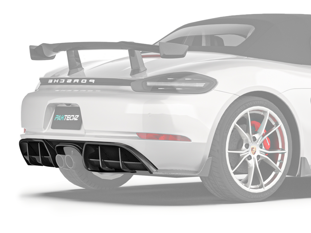 Porsche 718 Paktechz Design Rear Diffuser