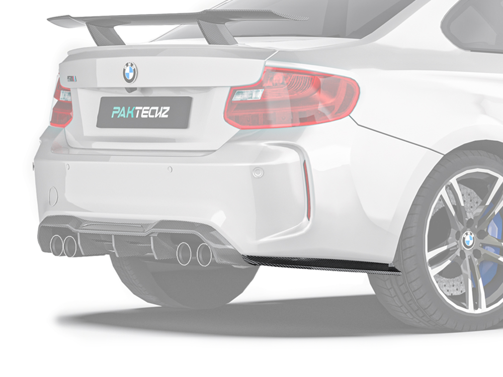 BMW M2(F87) Paktechz Design Rear Side Splitter
