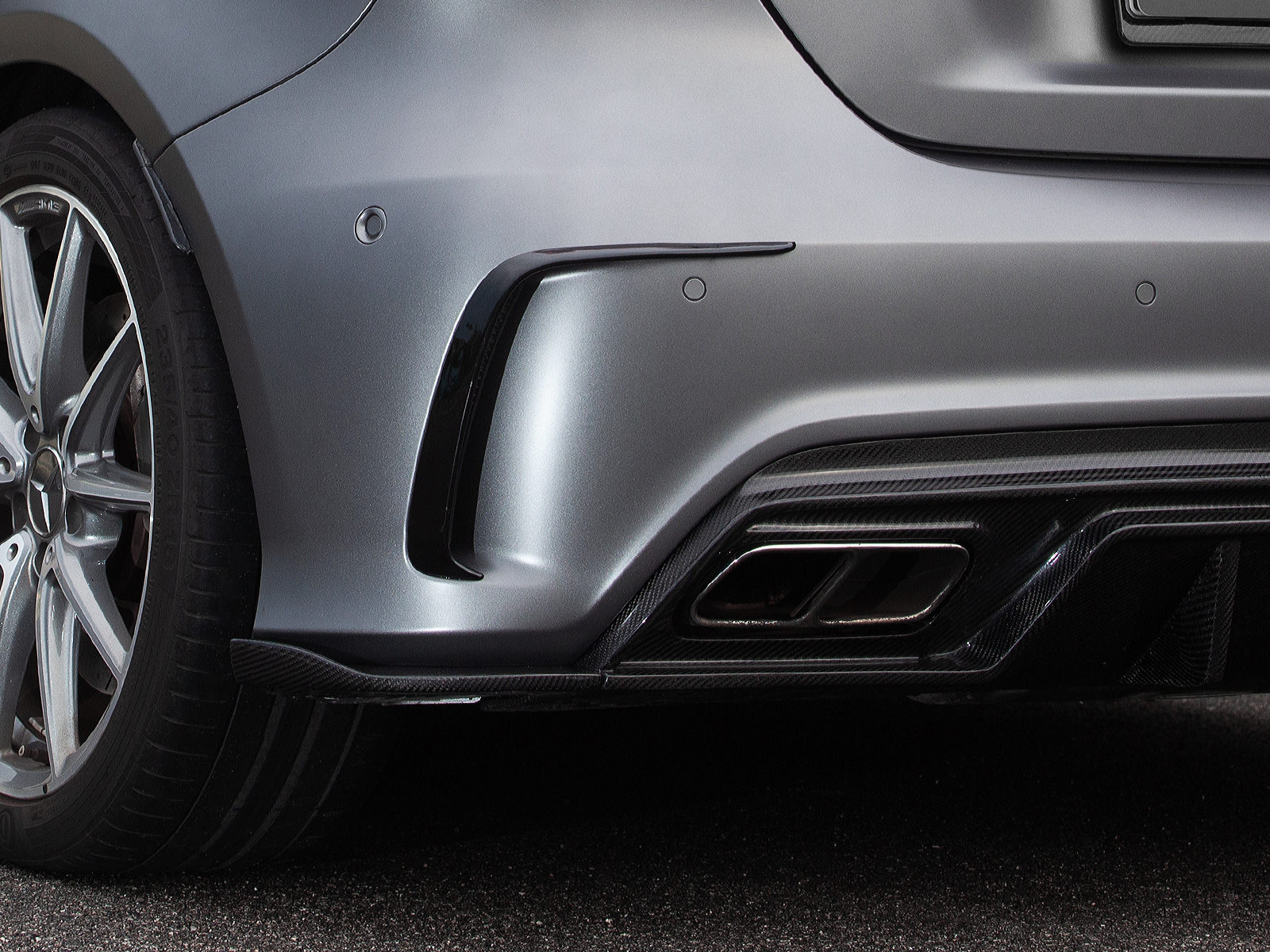 Mercedes-Benz A-Class(W176) Paktechz Design Rear Side Splitter