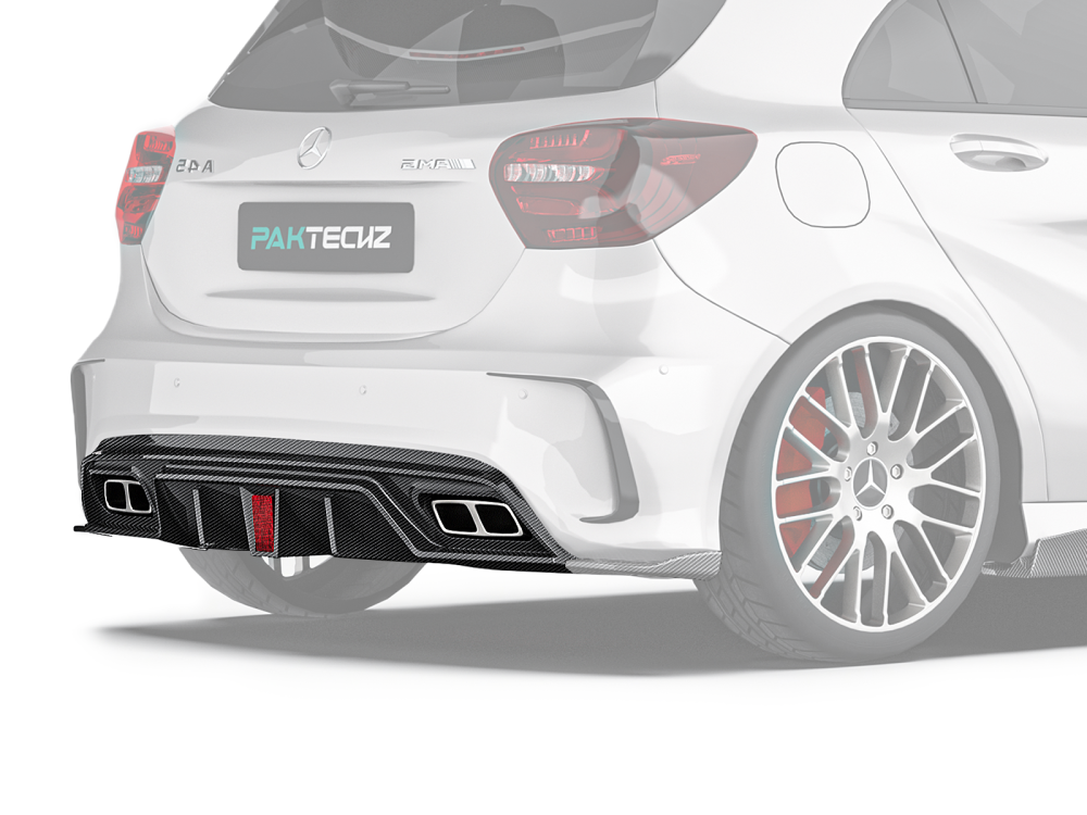 Mercedes-Benz A-Class(W176) Paktechz Design Rear Diffuser