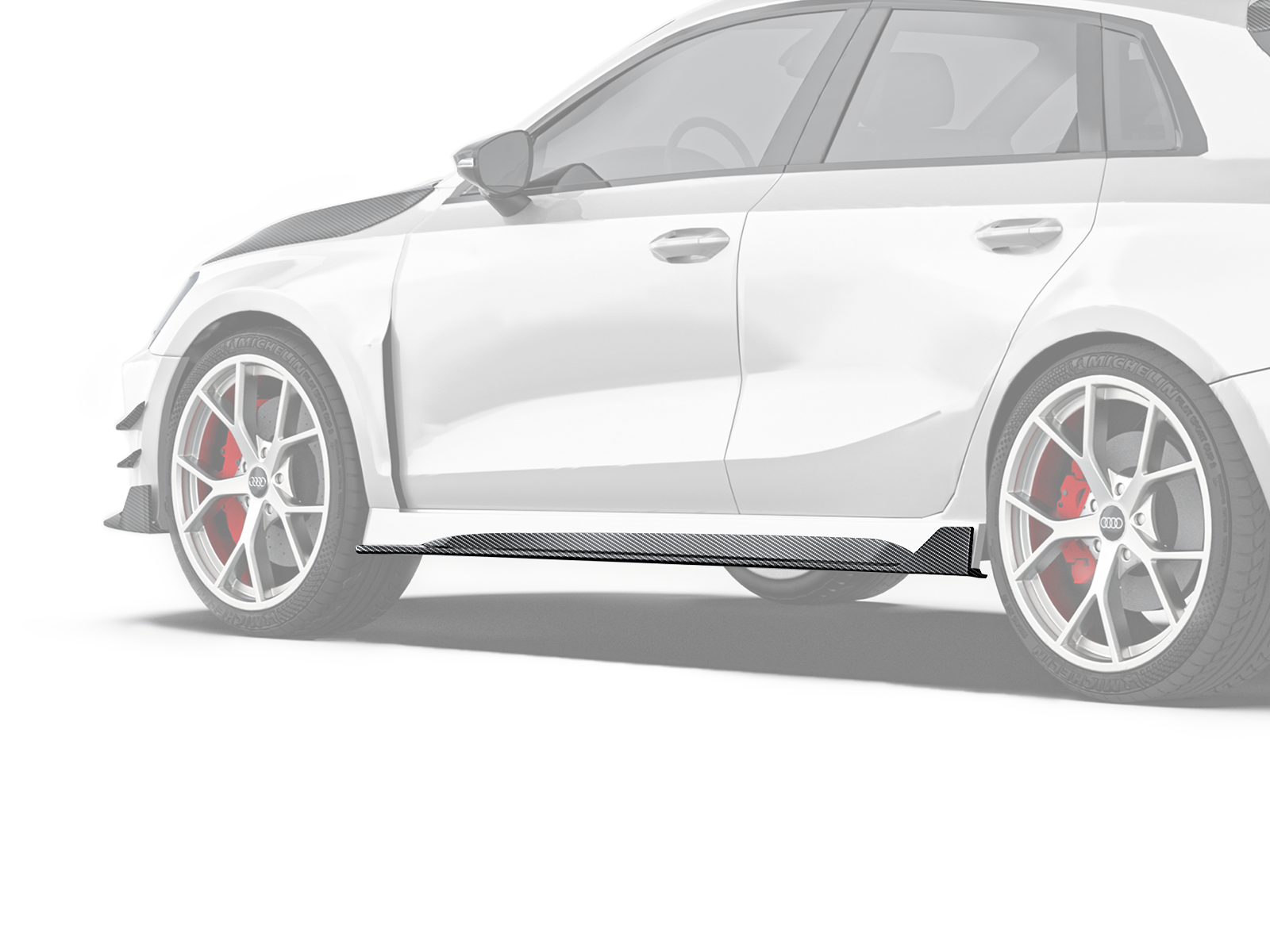 Audi RS3 (8Y) Paktechz Design Side Skirts Ver.2