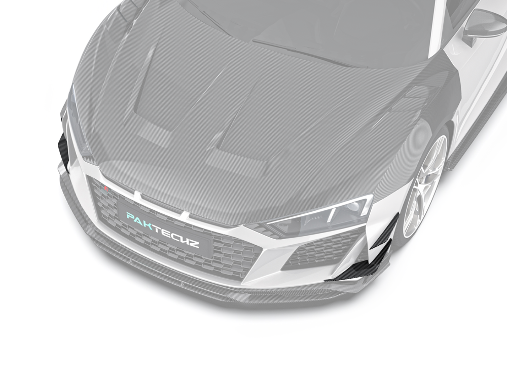 Audi R8 Gen 2 Facelift Paktechz Design Carbon Fiber Front Canards