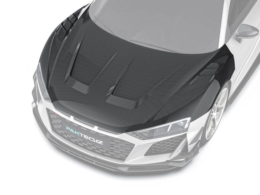 Audi R8 Gen 2 Paktechz Design Carbon Fiber Front Hood Bonnet