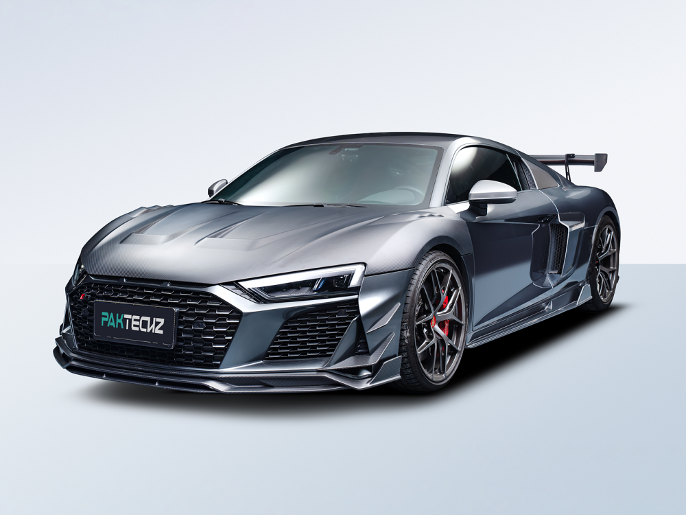 Audi R8 Gen 2 Facelift Paktechz Design Carbon Fiber Front Lip Splitter