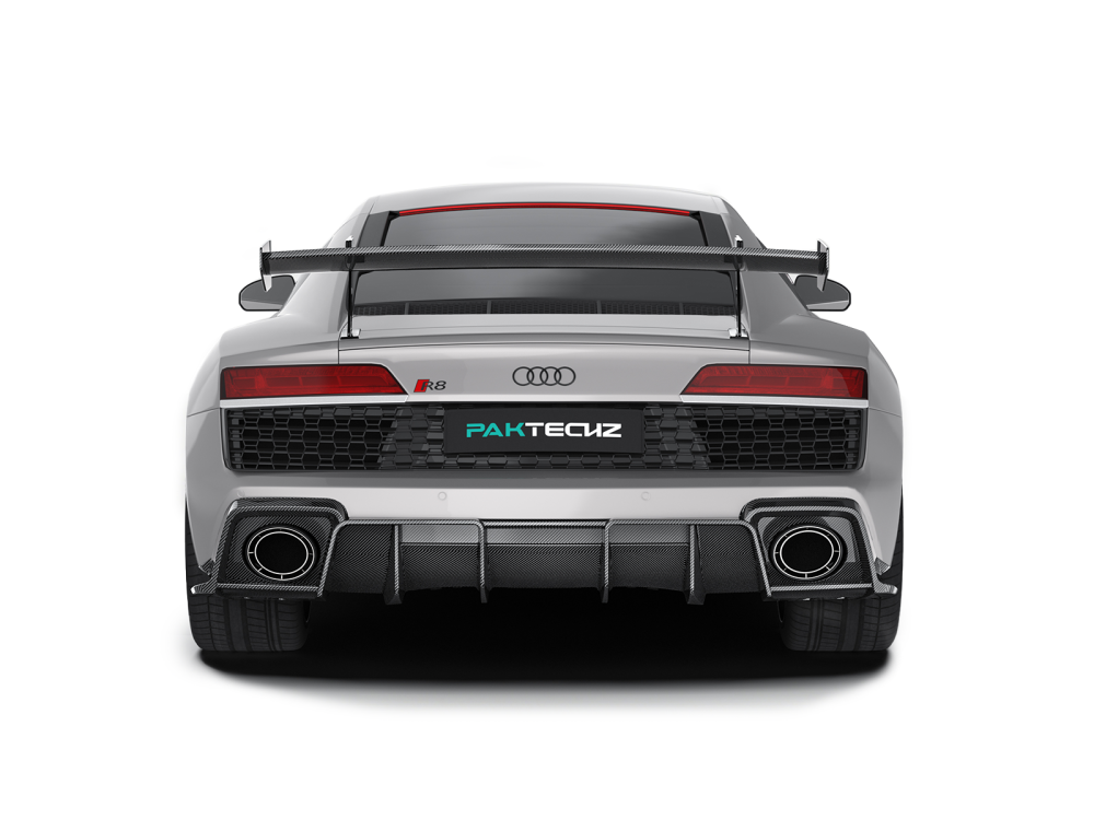 Audi R8 Gen 2 Paktechz Design Carbon Fiber Rear Spoiler Wing Ver.2
