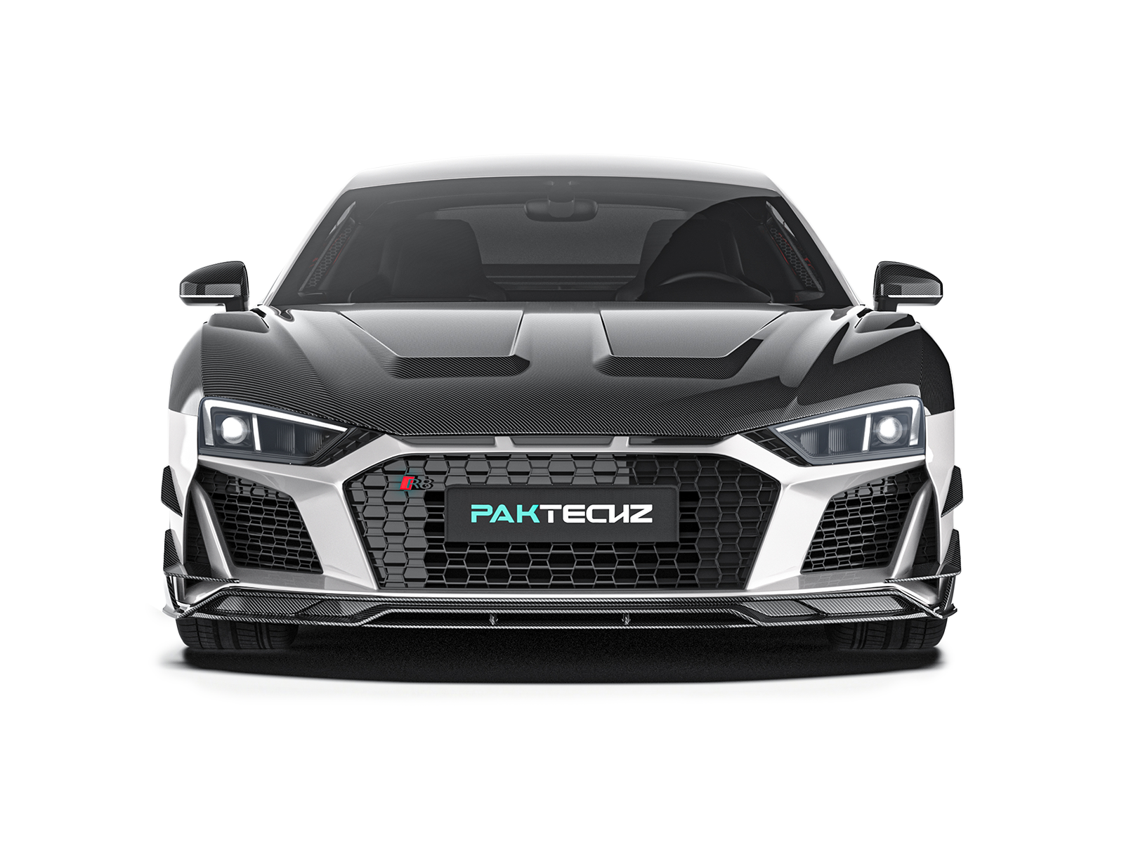 Audi R8 Gen 2 Facelift Paktechz Design Carbon Fiber Front Lip Splitter