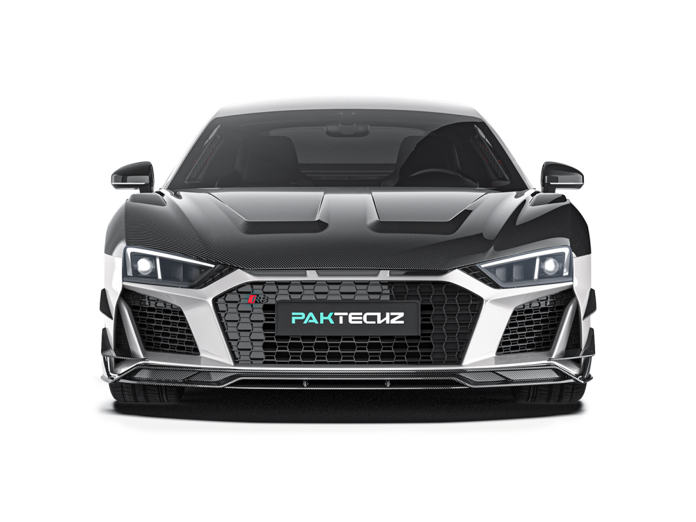 Audi R8 Gen 2 Facelift Paktechz Design Carbon Fiber Front Lip Splitter
