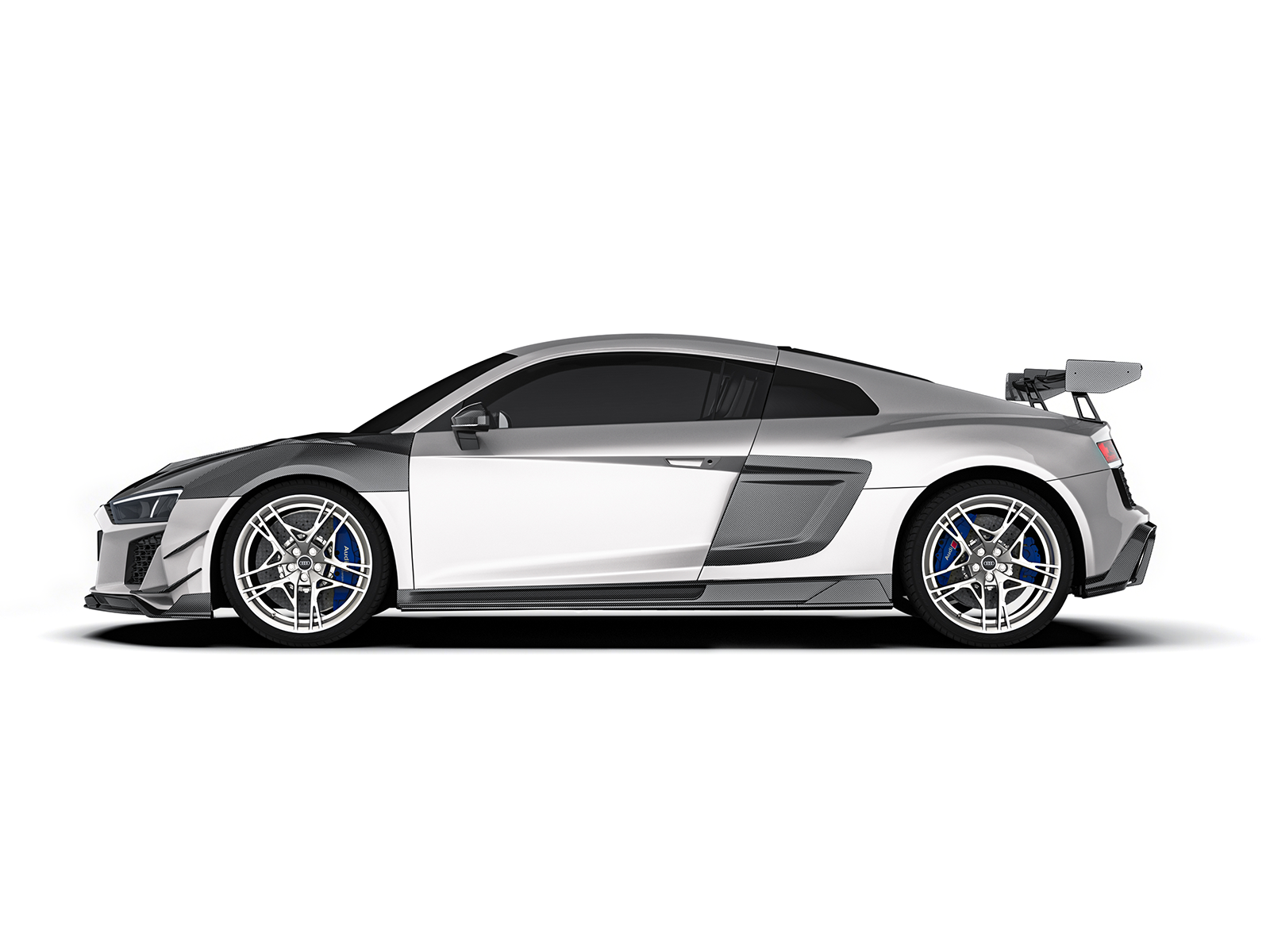 Audi R8 Gen 2 Paktechz Design Carbon Fiber Side Blades