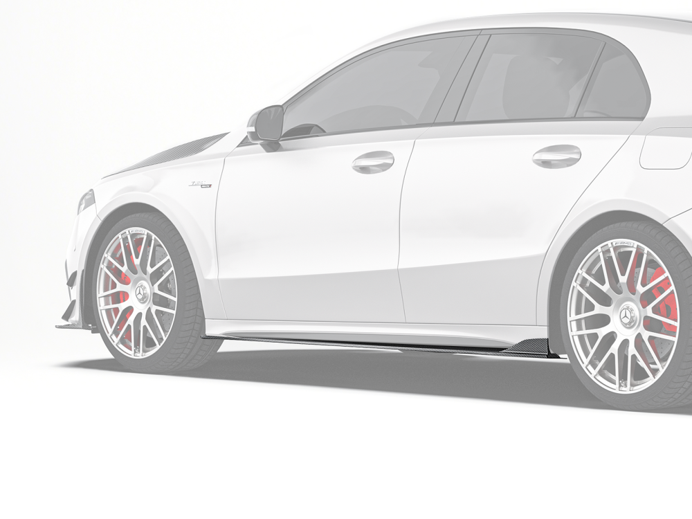 Mercedes-Benz A-Class(W177) Paktechz Design Side Skirts Ver.2
