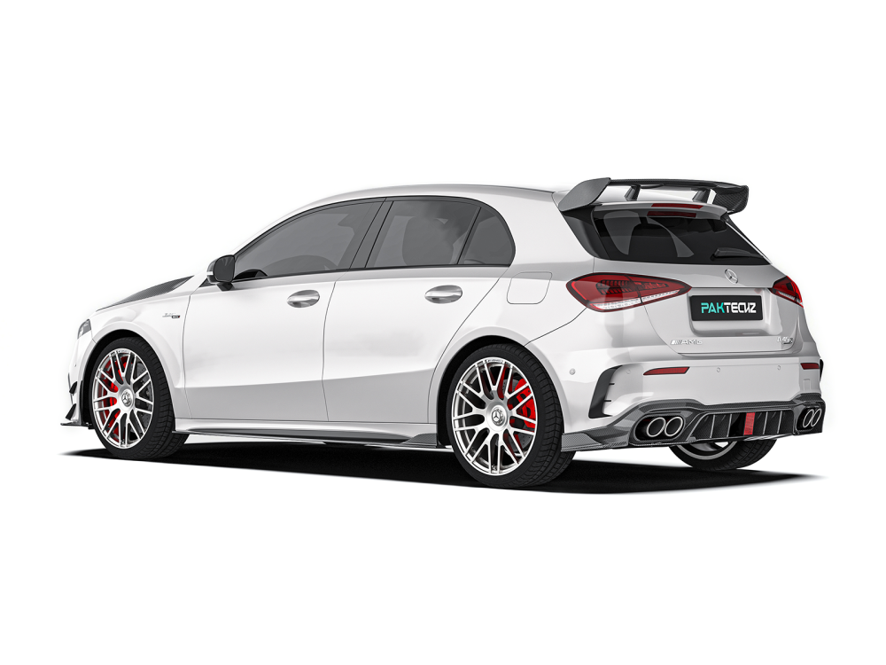 Mercedes-Benz A-Class(W177) Paktechz Design Rear Diffuser Ver.2 + Rear Side Splitter