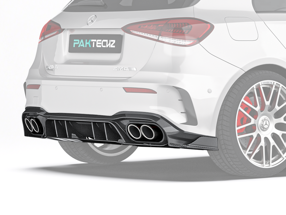 Mercedes-Benz A-Class(W177) Paktechz Design Rear Diffuser Ver.1 + Rear Side Splitter