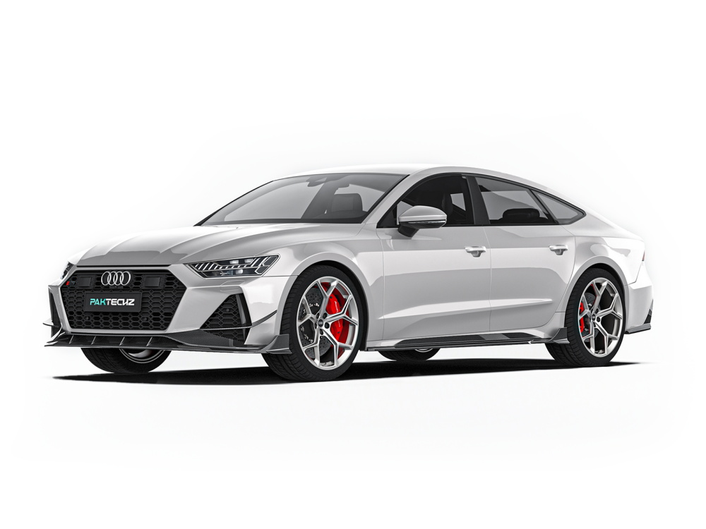 audi rs7 c8 carbon fiber front splitter